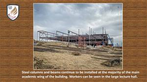 Steel columns installed at EMHS 
